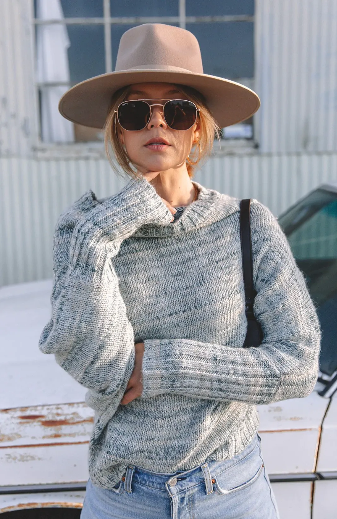 Slouchy Boatneck Sweater