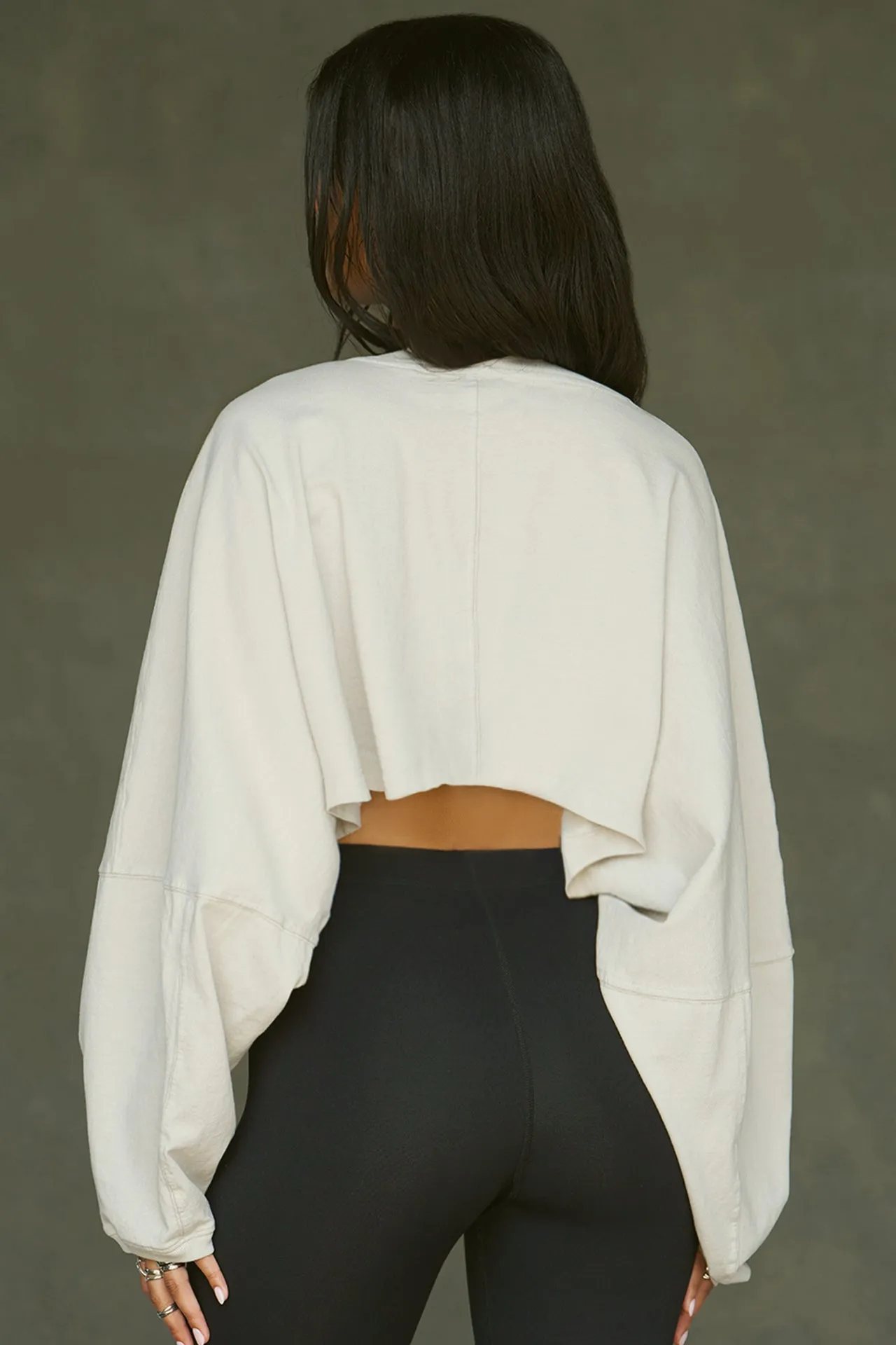 Slouchy Crop Long Sleeve
