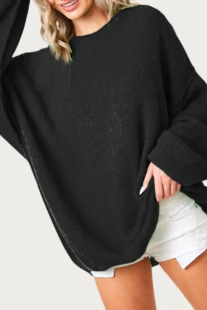 SLOUCHY OVERSIZED ESSENTIAL SWEATER