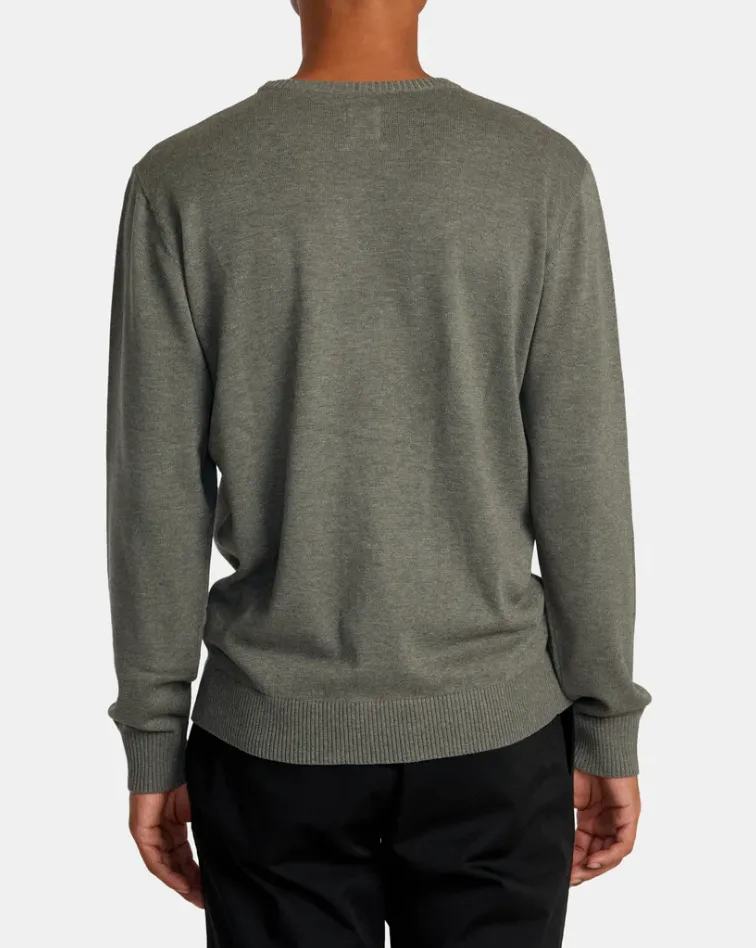 SLOWDIVE CREW SWEATER - SAGE LEAF