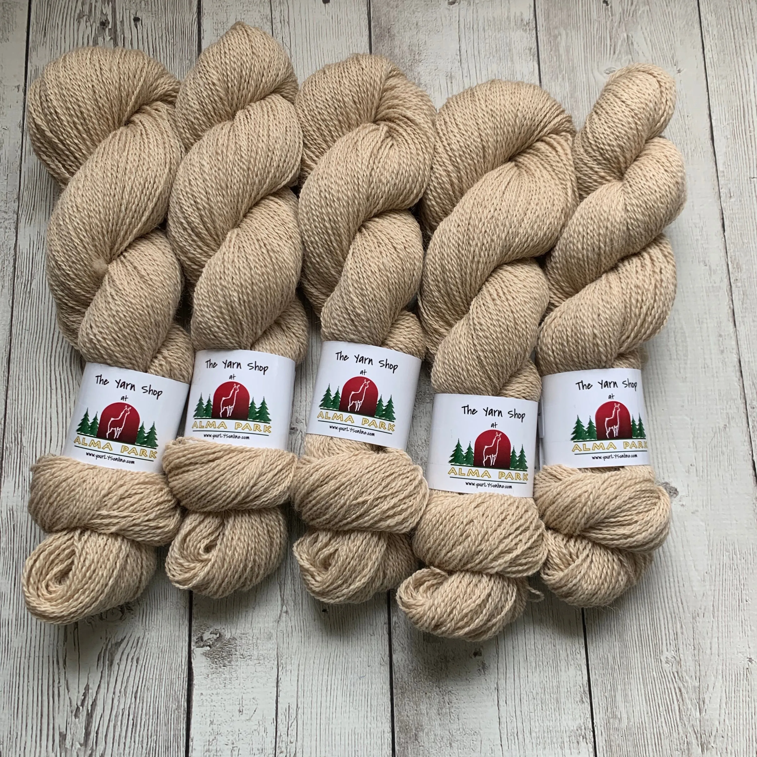 SOCK WEIGHT- Alma Park Exclusive  - Alpaca/BFL/Nylon 400 yds - Light Fawn - "Stella and Sandman"