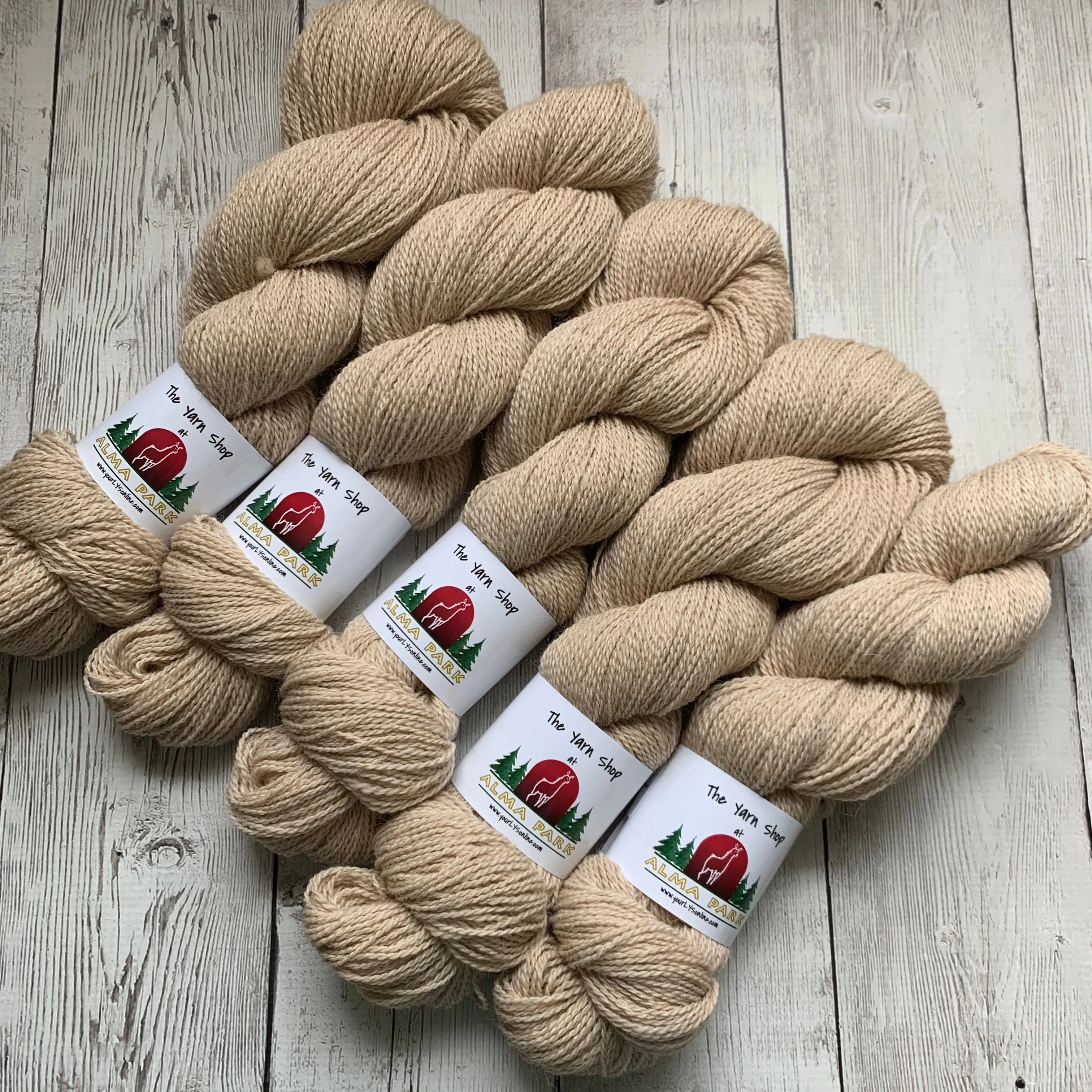 SOCK WEIGHT- Alma Park Exclusive  - Alpaca/BFL/Nylon 400 yds - Light Fawn - "Stella and Sandman"