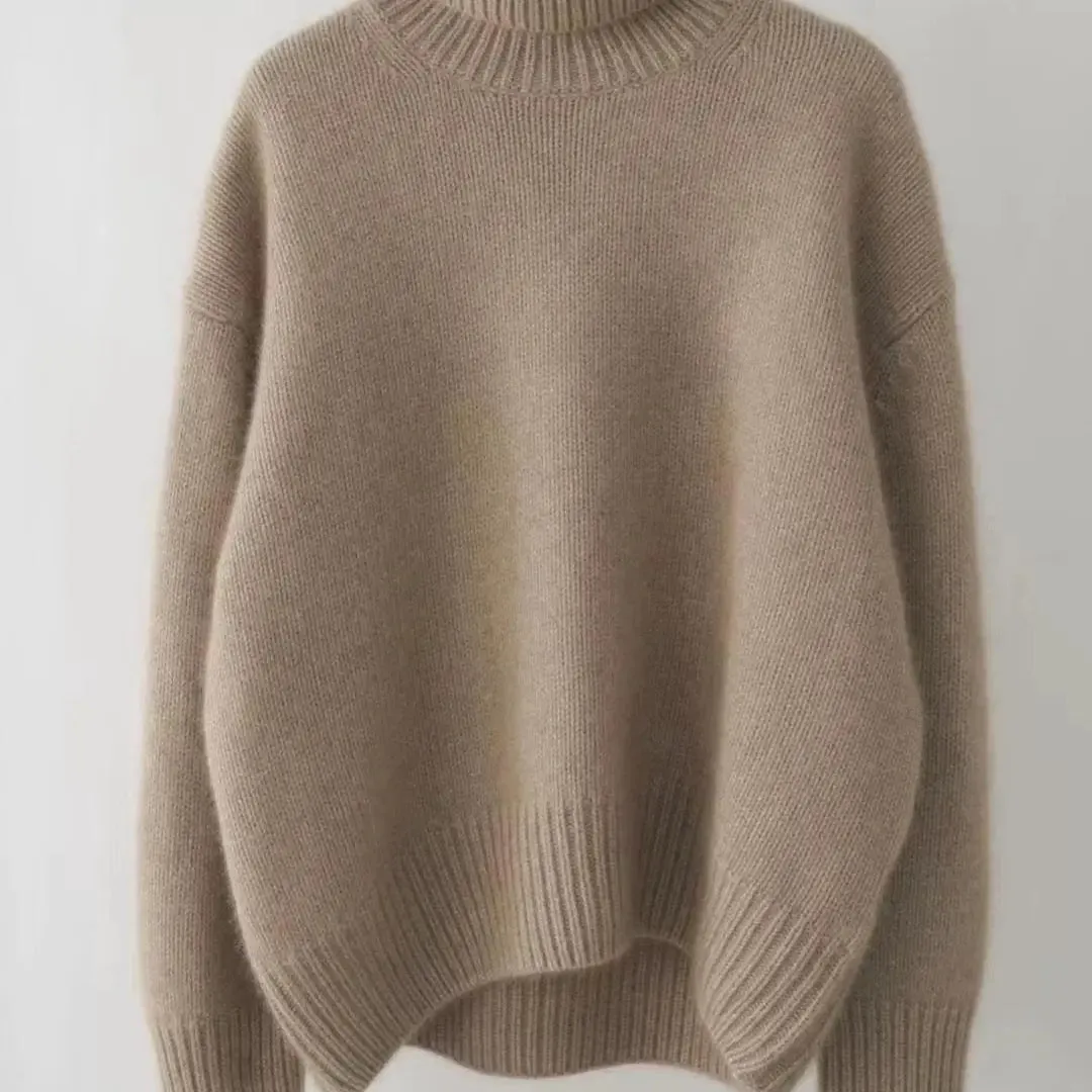 Soft Slouchy Turtleneck Knitted Sweater