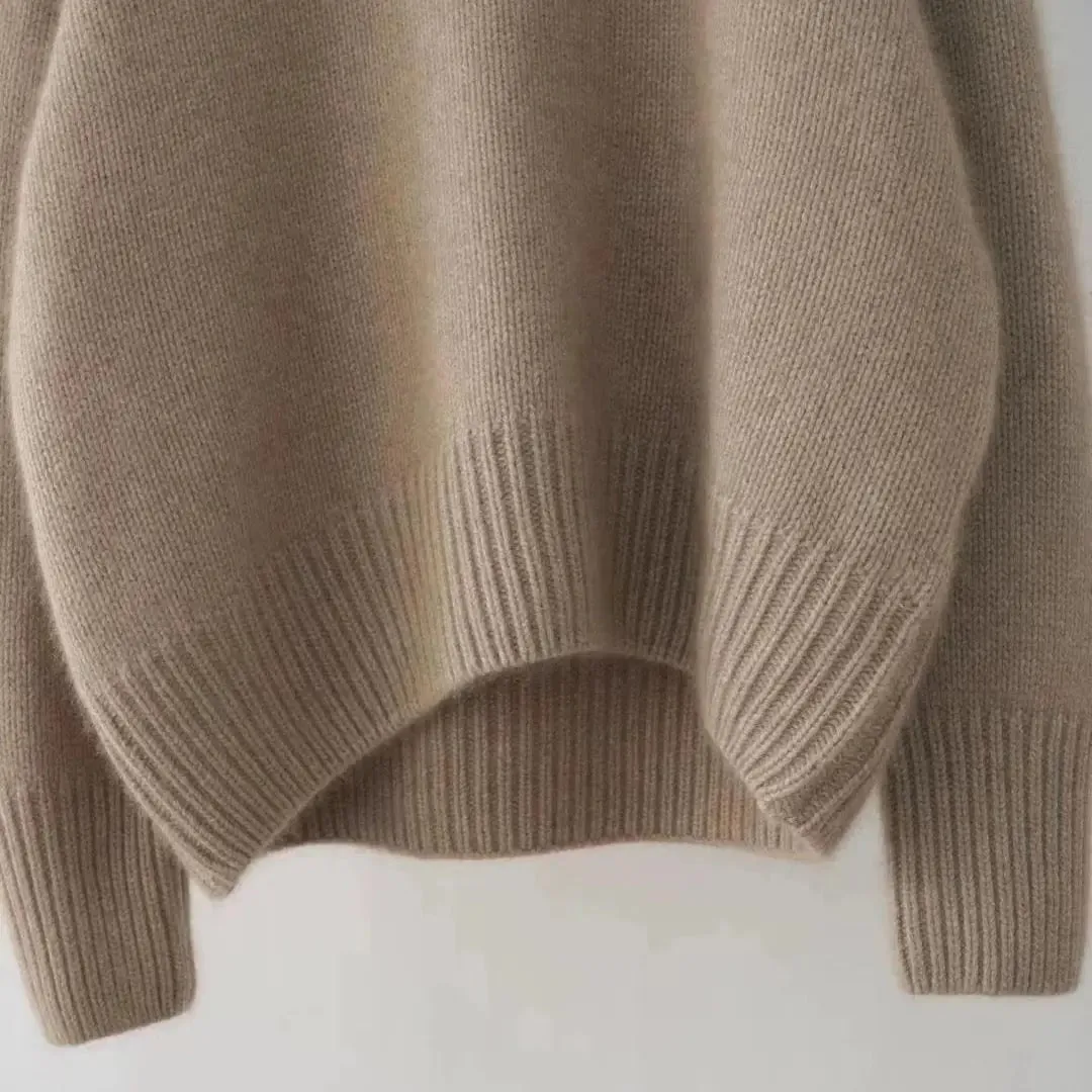 Soft Slouchy Turtleneck Knitted Sweater