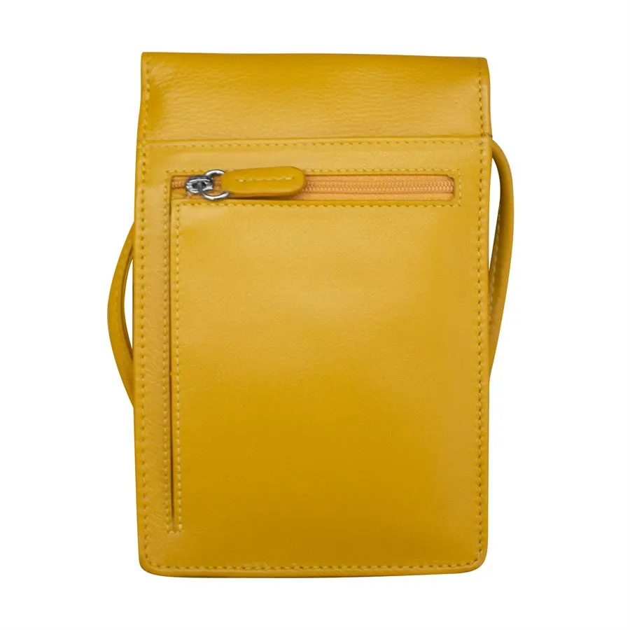 Solid Color Zip Crossbody