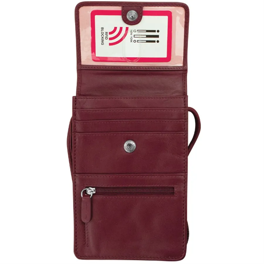 Solid Color Zip Crossbody