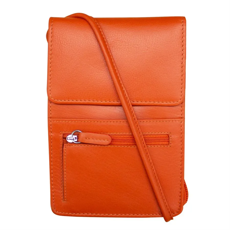 Solid Color Zip Crossbody