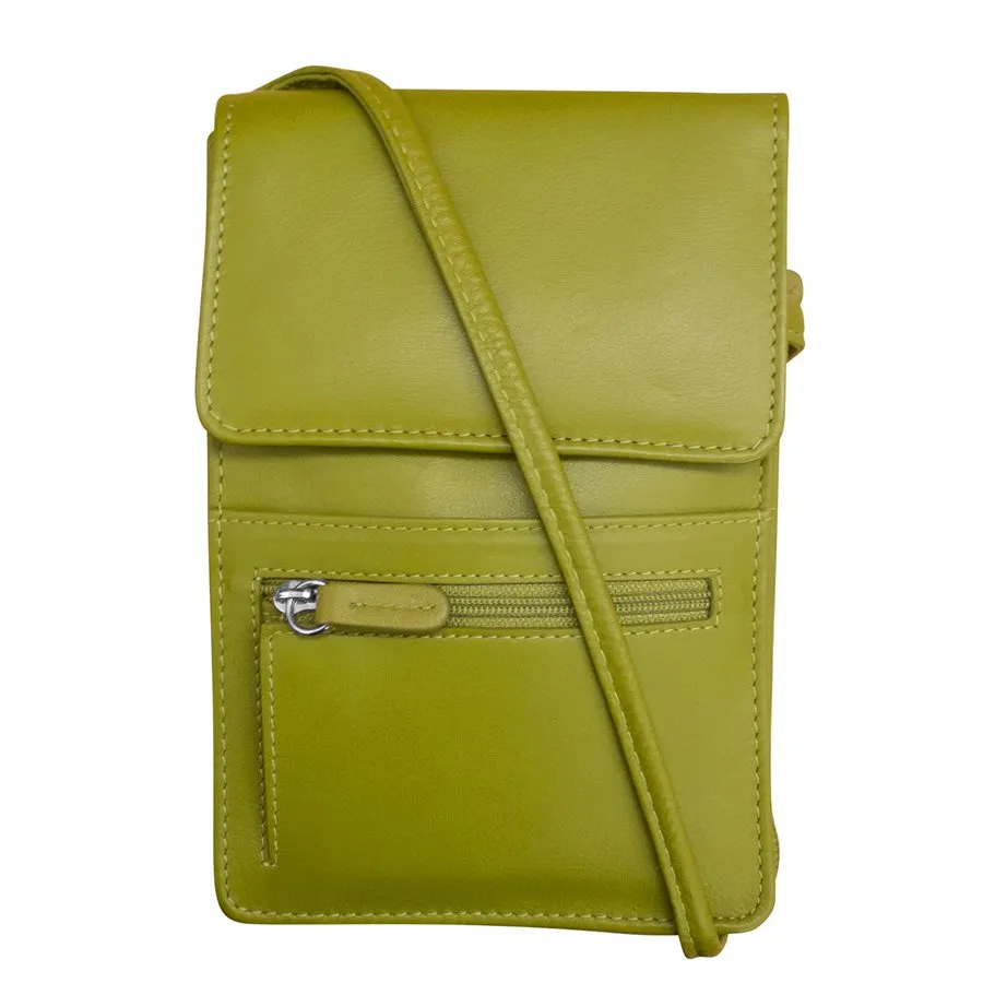Solid Color Zip Crossbody