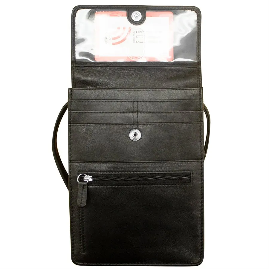 Solid Color Zip Crossbody