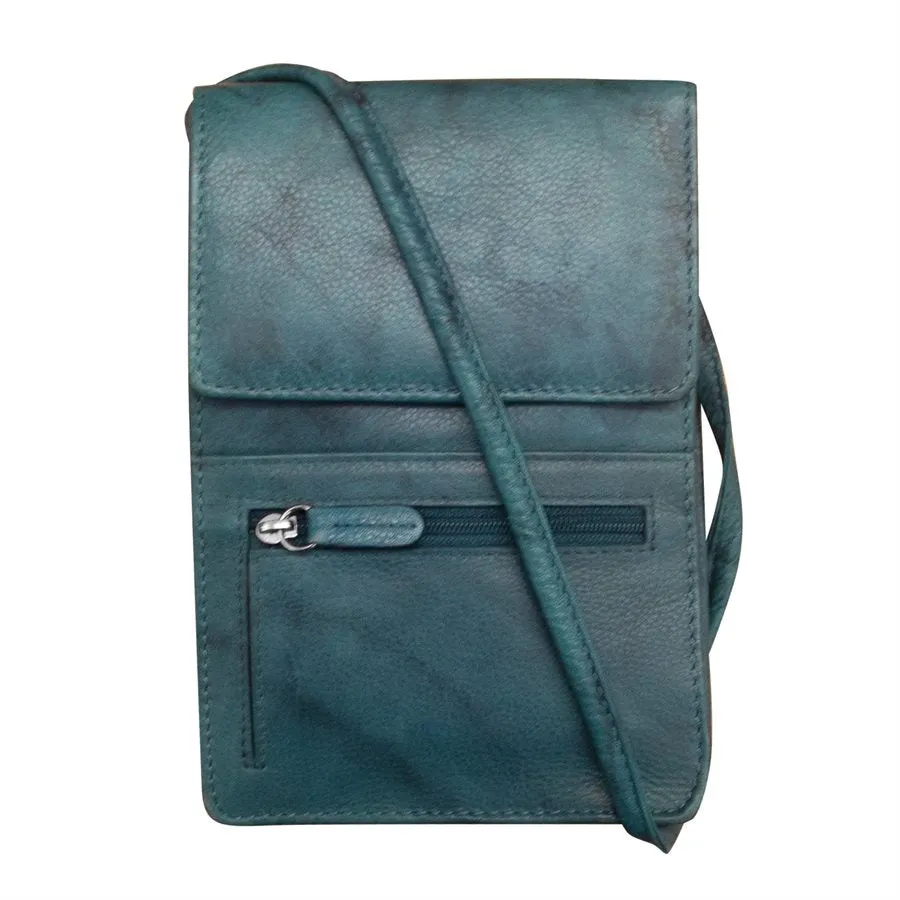 Solid Color Zip Crossbody