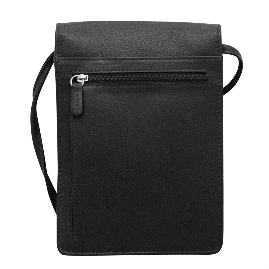 Solid Color Zip Crossbody