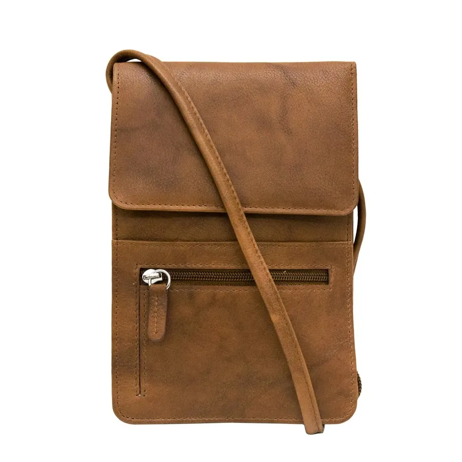 Solid Color Zip Crossbody