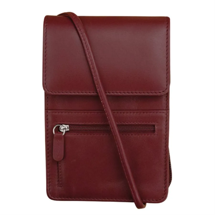 Solid Color Zip Crossbody