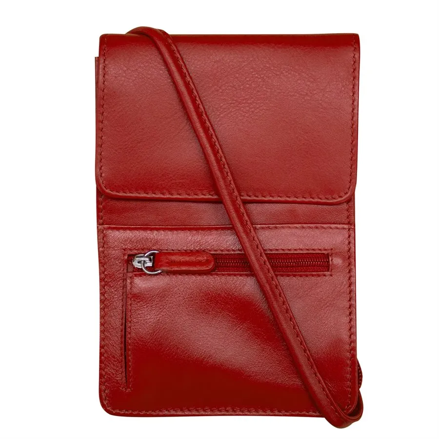 Solid Color Zip Crossbody