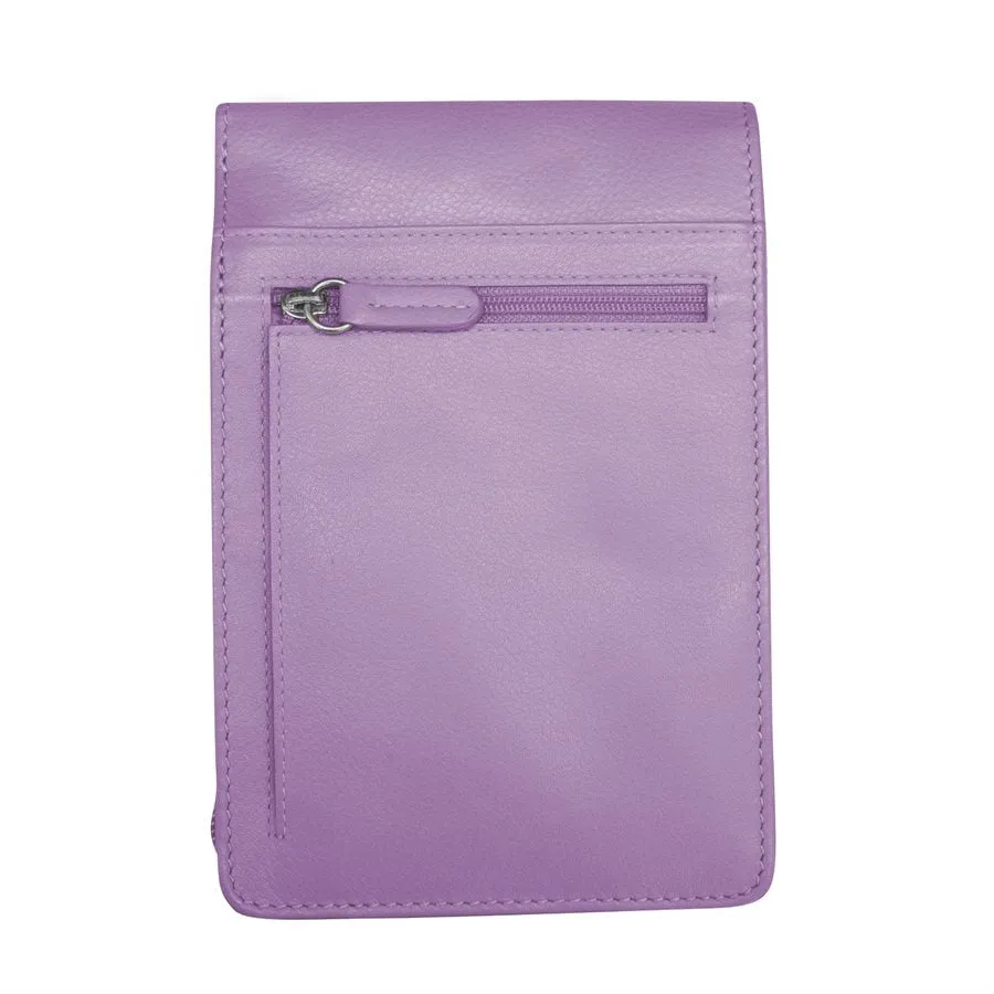 Solid Color Zip Crossbody
