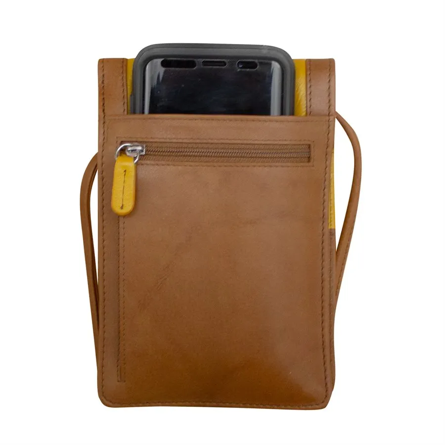 Solid Color Zip Crossbody