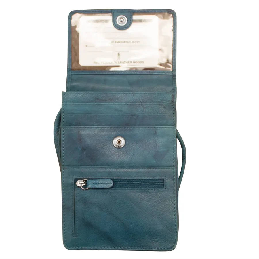 Solid Color Zip Crossbody