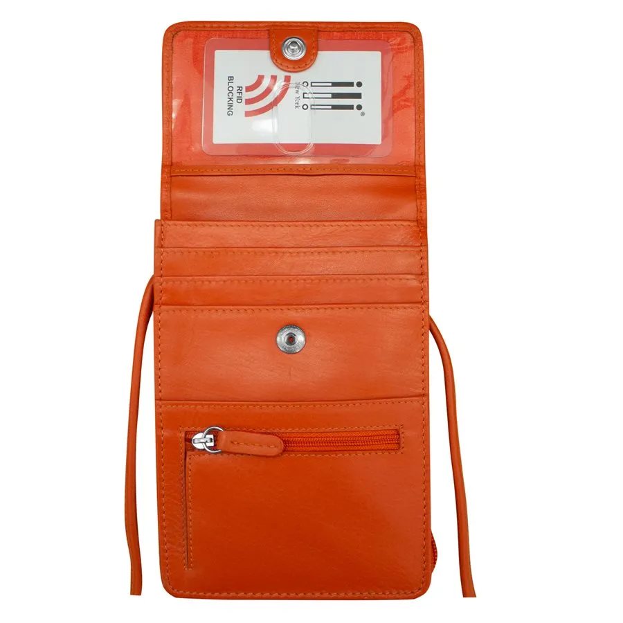 Solid Color Zip Crossbody