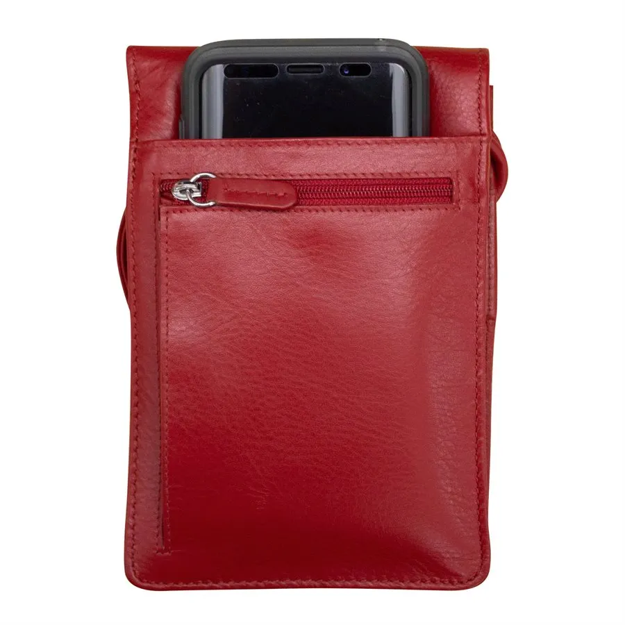 Solid Color Zip Crossbody