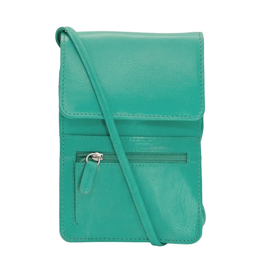 Solid Color Zip Crossbody