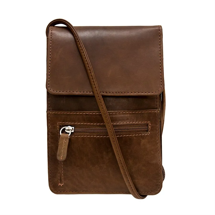 Solid Color Zip Crossbody