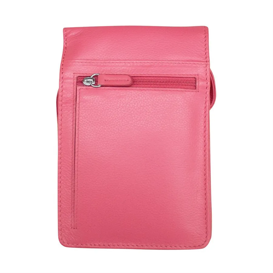 Solid Color Zip Crossbody