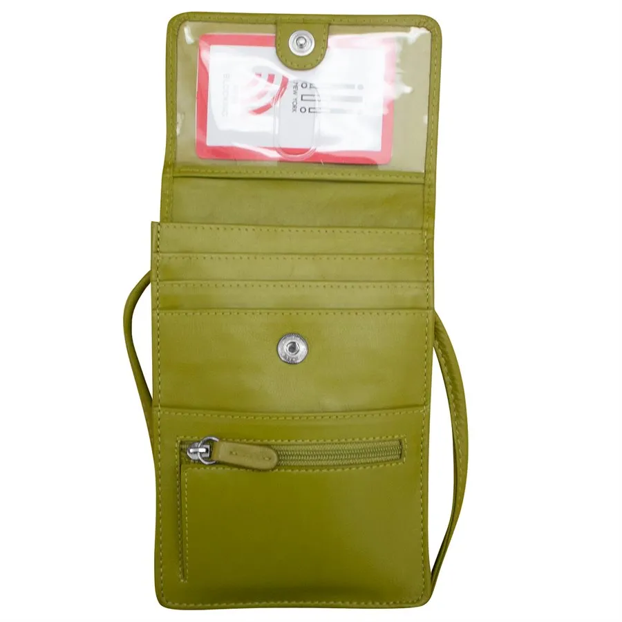 Solid Color Zip Crossbody