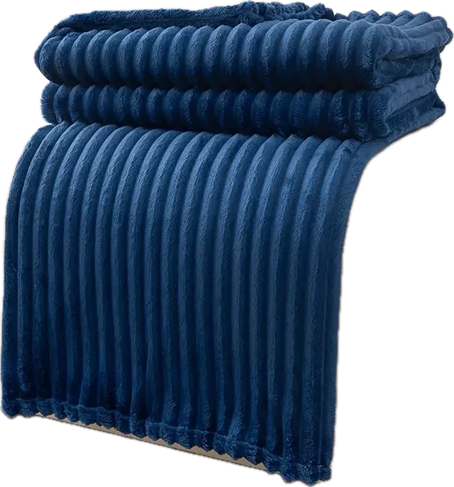 Solid Textured Throw Blanket