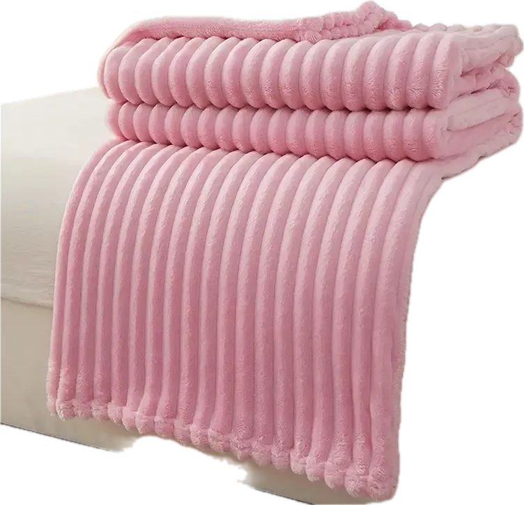Solid Textured Throw Blanket