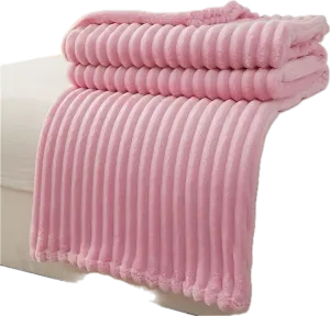 Solid Textured Throw Blanket