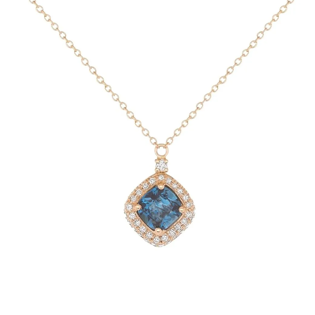 Something Blue London Blue Topaz Pendant