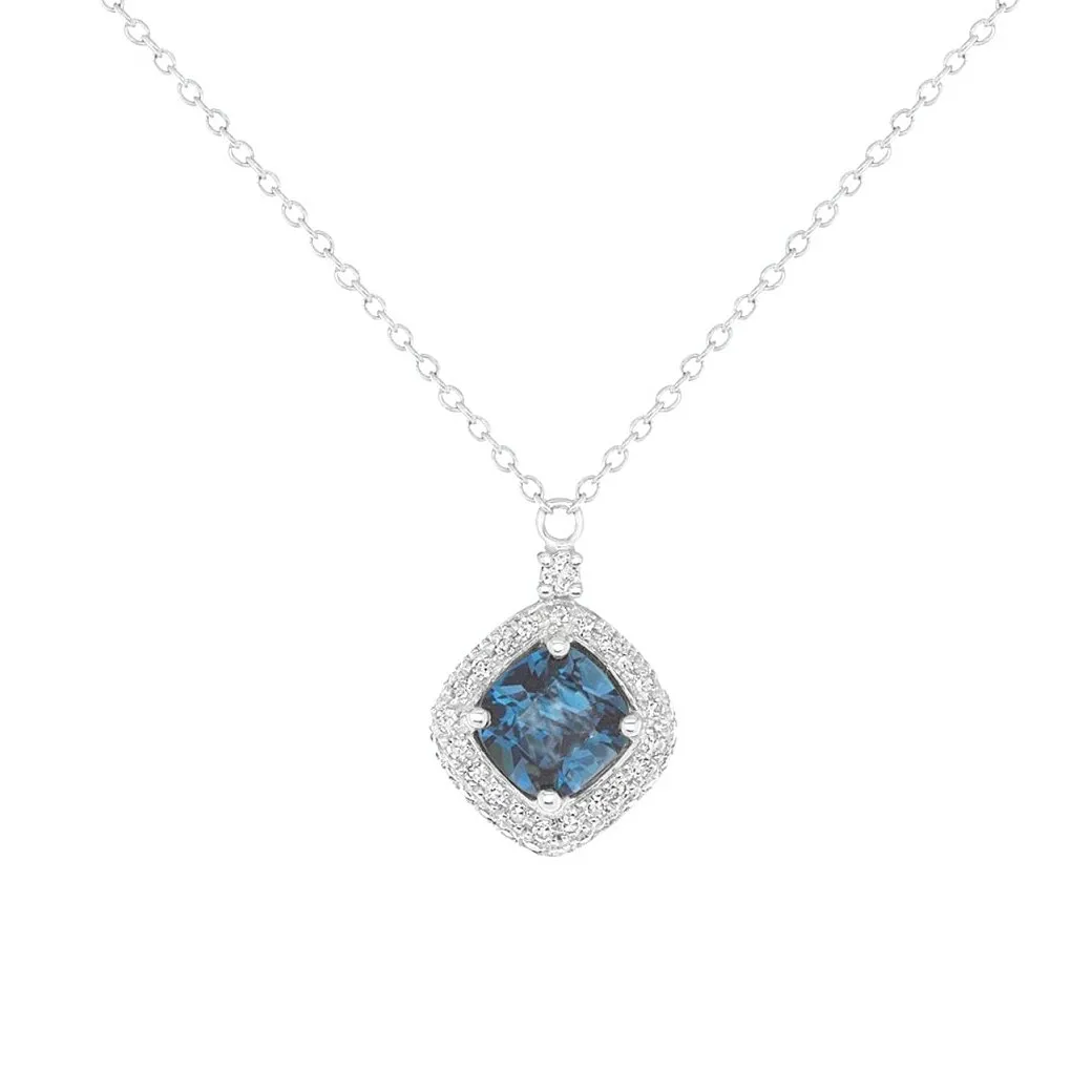 Something Blue London Blue Topaz Pendant