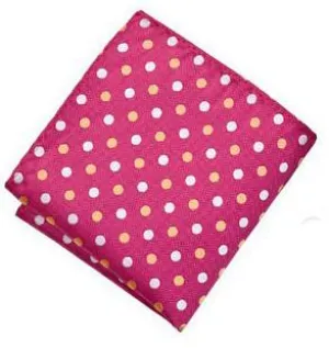Sootz Pink Polka Pocket Square