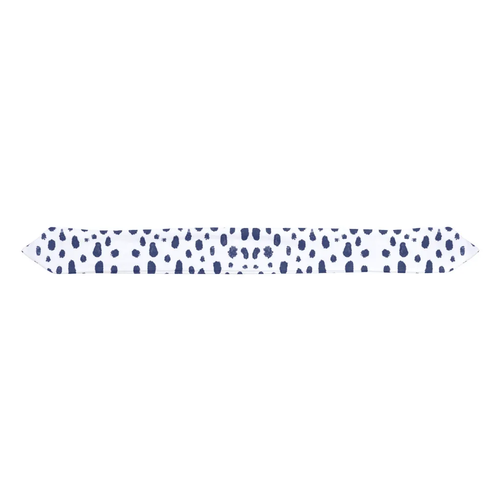 Spots on Spots (Navy) Baby Headband