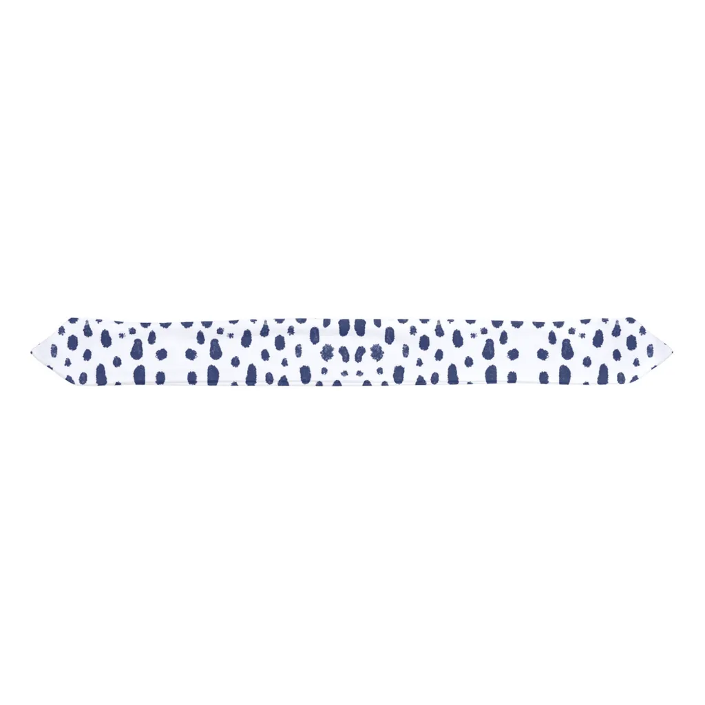 Spots on Spots (Navy) Baby Headband