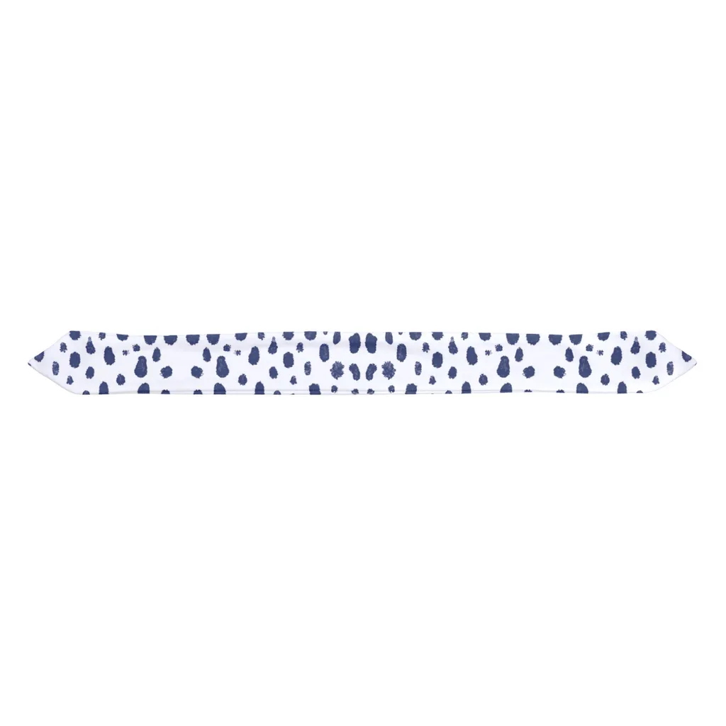Spots on Spots (Navy) Baby Headband