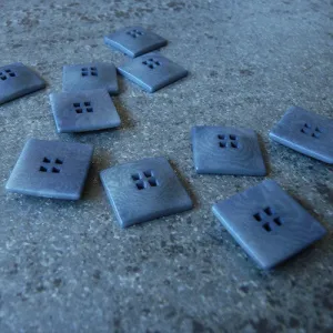 Square Button - Blue