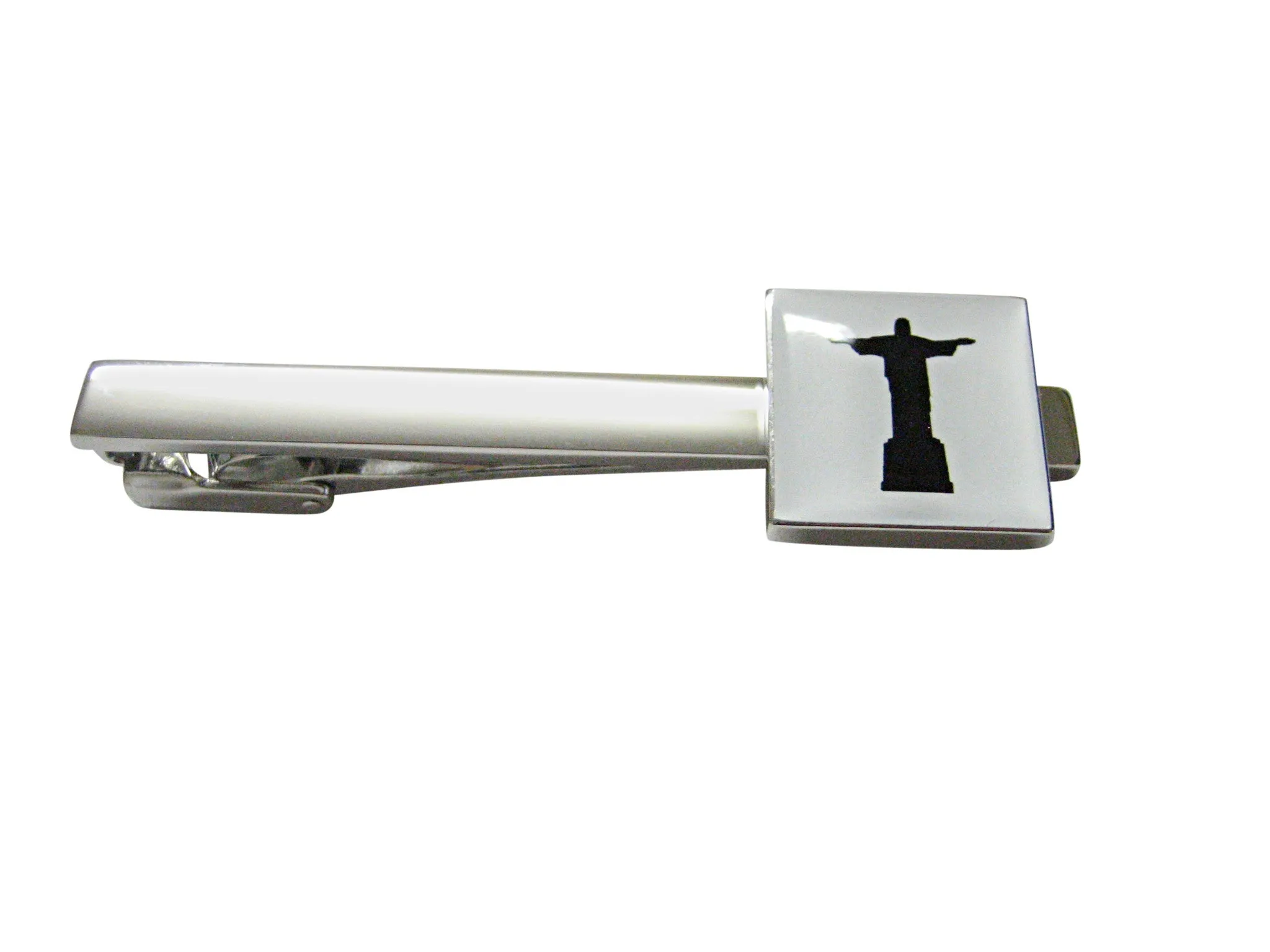 Square Christ The Redeemer Rio Statue Square Tie Clip