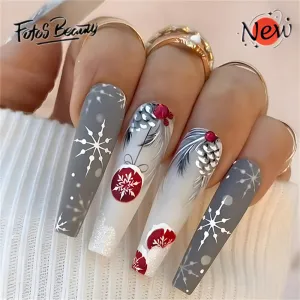 Square  Christmas  Luxury Feathers