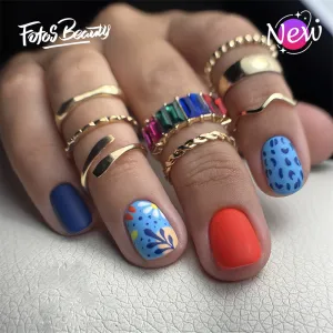 Square Colorful Gradient Blue Dots