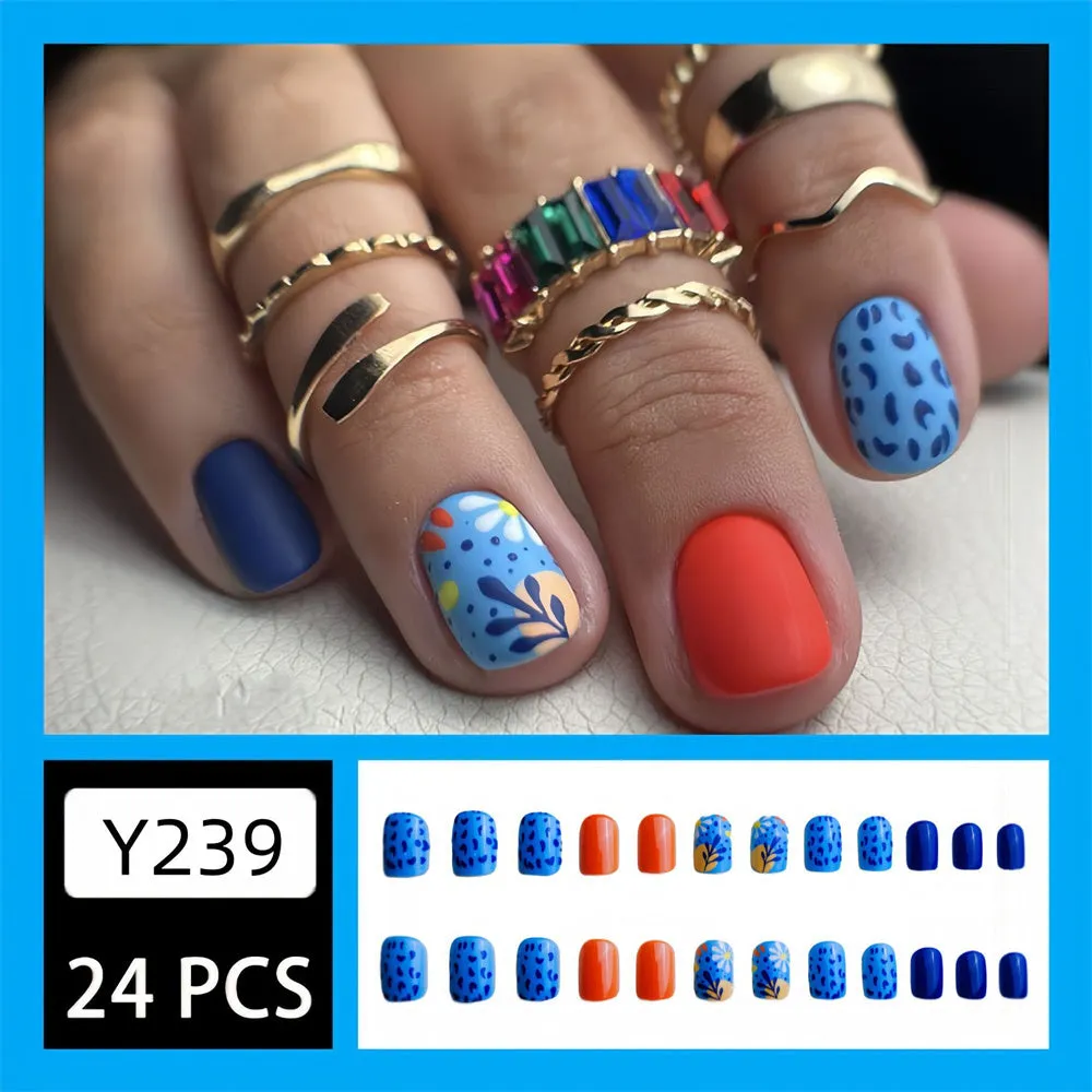 Square Colorful Gradient Blue Dots