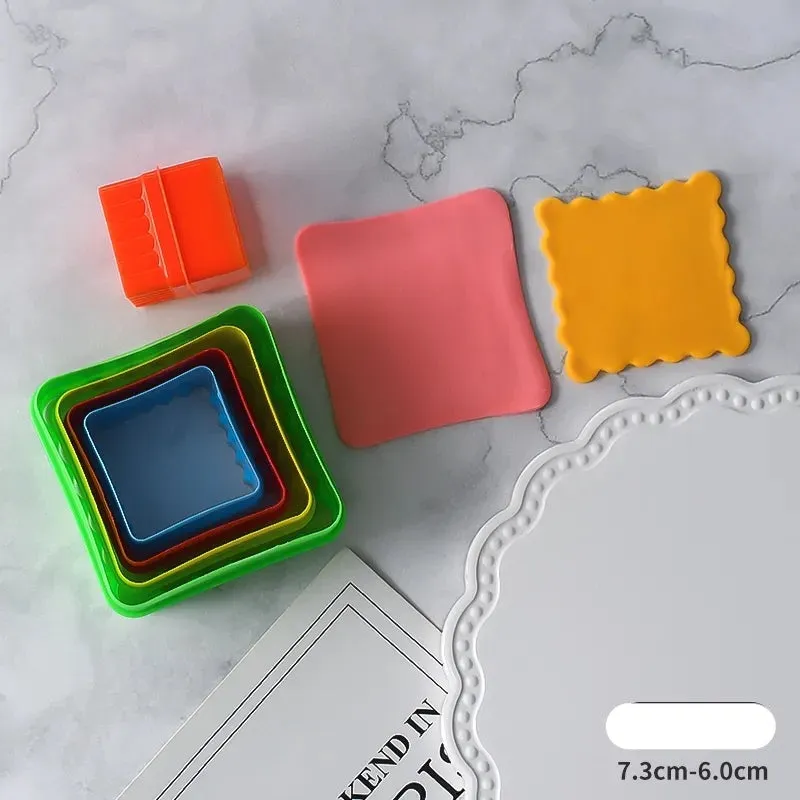 SQUARE COOKIE CUTTER SET 5PCS