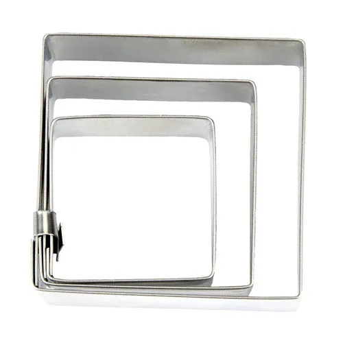 Square Set Cookie Cutters 3 Pieces