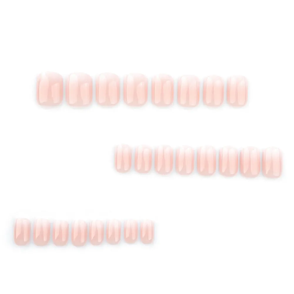 Square Simple Gradient Nude Pink