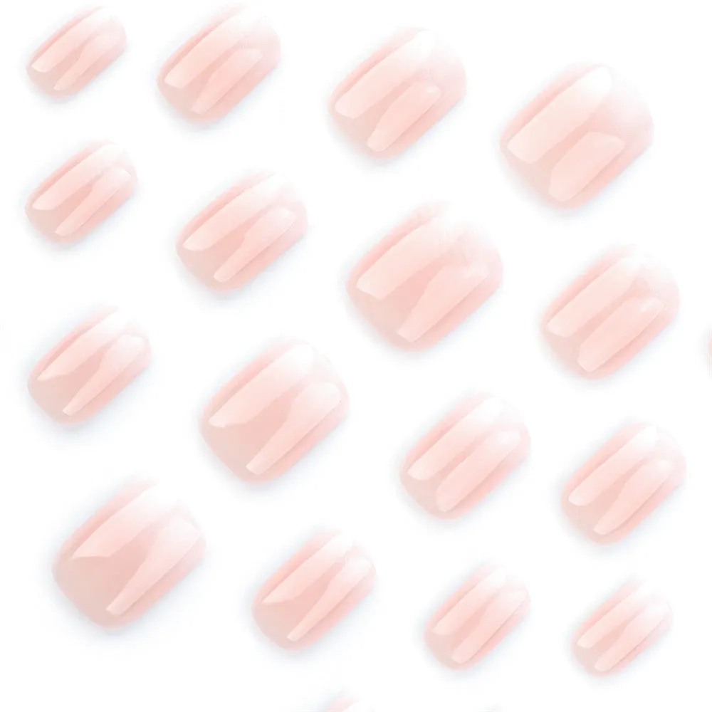 Square Simple Gradient Nude Pink
