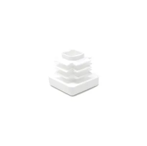 Square Tube Inserts 18x18mm - White | Made in Germany | Keay Vital Parts