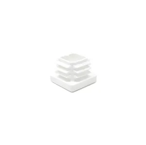 Square Tube Inserts 22x22mm - White | Made in Germany | Keay Vital Parts