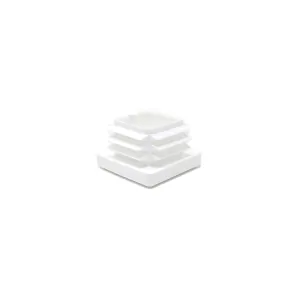 Square Tube Inserts 25x25mm - White | Made in Germany | Keay Vital Parts