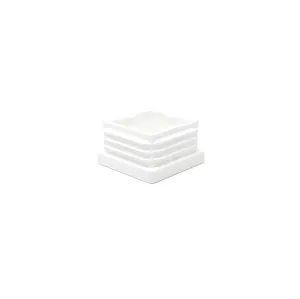 Square Tube Inserts 30x30mm - White | Made in Germany | Keay Vital Parts