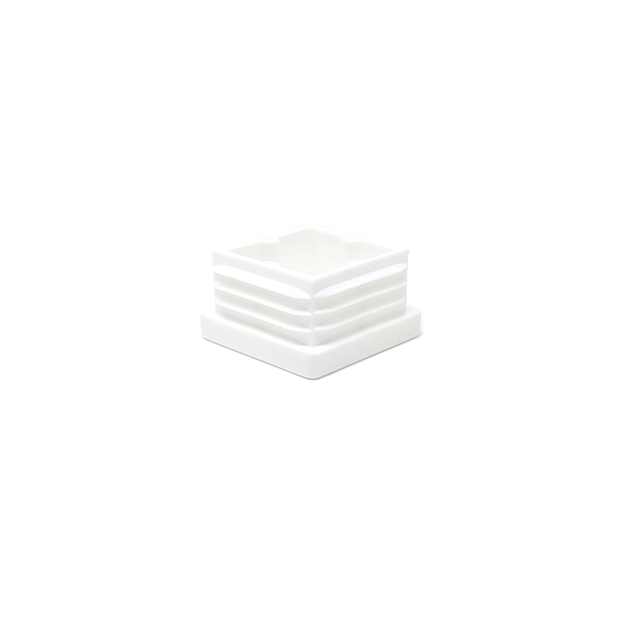 Square Tube Inserts 30x30mm - White | Made in Germany | Keay Vital Parts